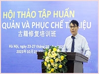 Atelier de formation sur la préservation et la restauration de documents à la Bibliothèque nationale du Viet Nam